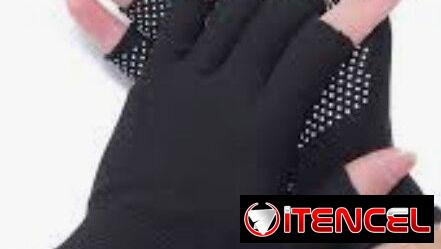 Guantillas negras elastizada unica talla para Moto y bicicleta