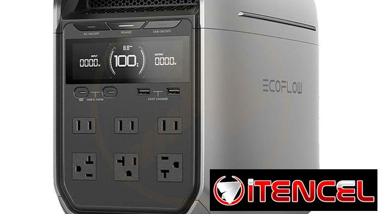 EcoFlow DELTA 3 Plus con 1024Wh, 1800W – Pico 3600W, Carga Rápida y Batería LiFePO Estación de Energía Portátil