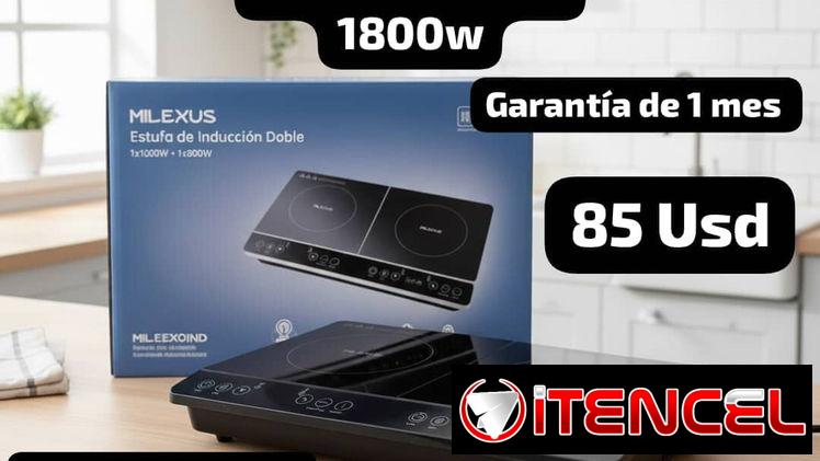 Cocina de Inducción Milexus Doble 1800w, Garantía de 1 mes, Entrega por un mínimo costo adicional para toda La Habana