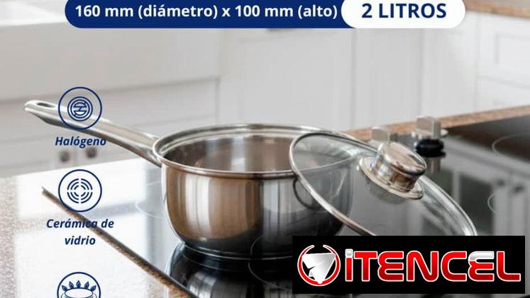 Sartén de acero inoxidable de 2L