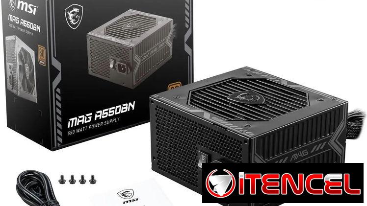 Fuente MSI MAG A550BN (550W/45.5A), 80+ Bronce, NUEVA en caja