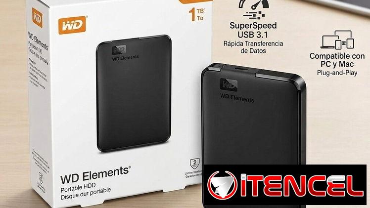 Disco Duro Externo marca WD de 1TB