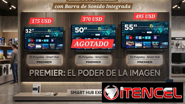 Smart tv Premier con barra de sonido incluida