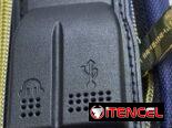 MOCHILA NUEVA CON SEGURA Y USB DE COLORES AZUL Y BEGRA