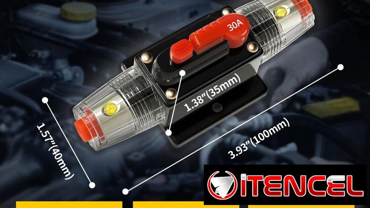Breaker de Circuito de Reinicio Manual de 1P 30 Amperios DC 12-48V