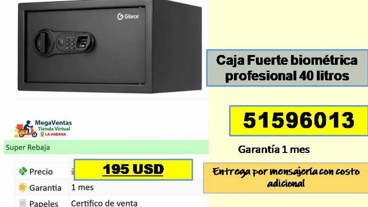 MV-522-Cajas Fuerte-Cajas de Seguridad…….51596013….Transporte Costo Adicional