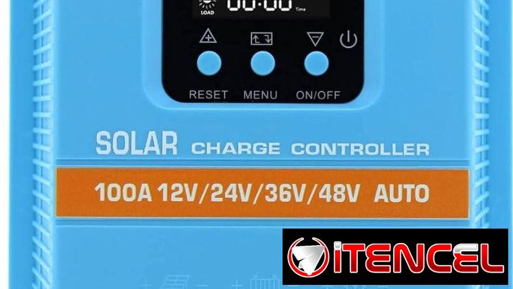 Controlador de carga solar MPPT de 12..24..36 y 48v sellado en caja