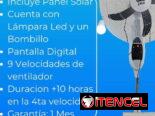 Ventilador Recargable de Pedestal Marca JMD 18 ” con panel solar !