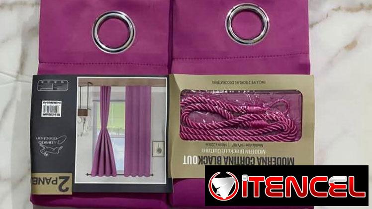 Cortina Blackout tapa sol con borlas (L&G)