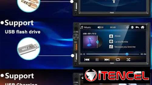 🚗 Pantalla Multimedia para Auto “Conecta y Viaja 7020” – 80 USD