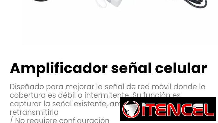 Amplificador señal celular. Su función es capturar la señal existente, amplificarla y retransmitirla