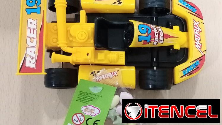 Carrito de juguete para cumpleaños