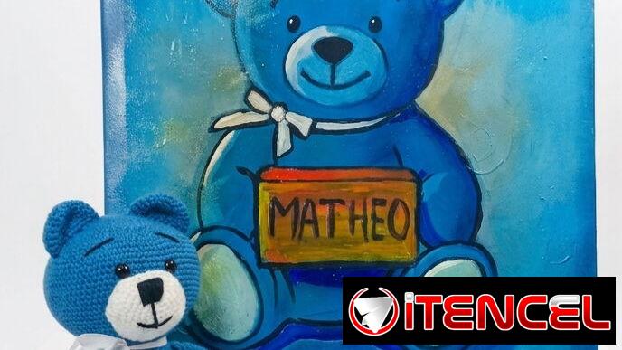Cuadro personalizado con peluche