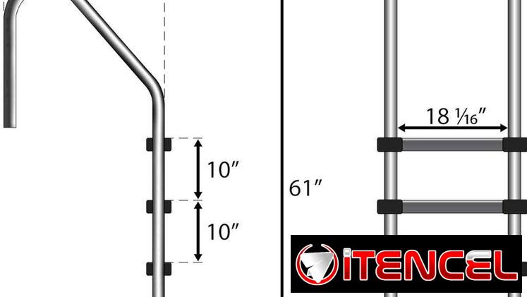 Escaleras de 3 peldaños para piscina nuevas !!