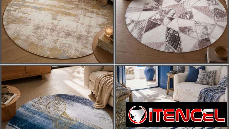 Alfombra Circular Decorativa de 1.80 cm (cv)