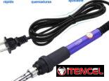 Cautin de 60 watts con regulación de temperatura de 200 a 450 grados. Máxima calidad de fabricación.