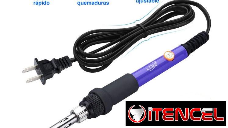 Cautin de 60 watts con regulación de temperatura de 200 a 450 grados. Máxima calidad de fabricación.