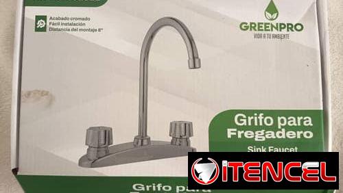 Para que dejes de pelear con casa: GRIFO GREENPRO CROMADO ALTO – 16 USD. 📞56249037