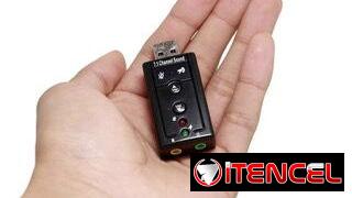 Adaptador de Audio por USB, virtual 7.1//con controladores de volumen///