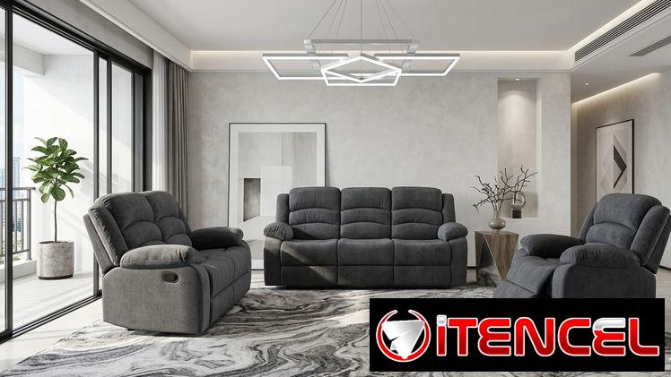 Juego de sala reclinable , moderno,321plazas 1800 Usd