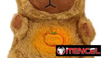 Peluche 🧸 capibara 👀 respira y tiene sonido