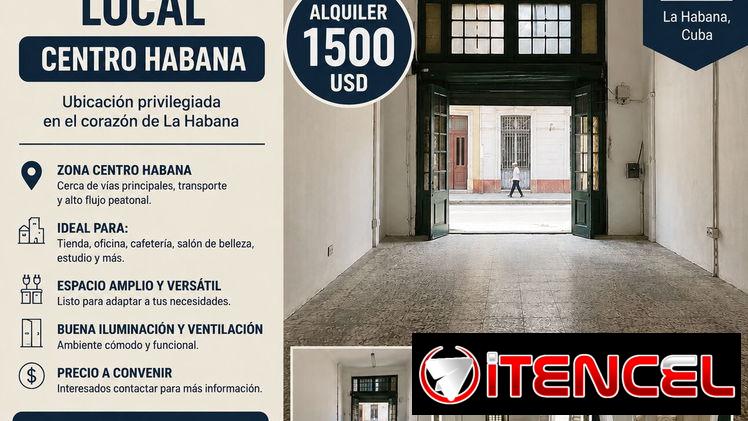 Alquiler de local espacioso y súper bien ubicado para mercado y alimentos.