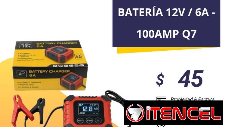 CARGADOR DE BATERÍA 12V / 6A – 100AMP Q7