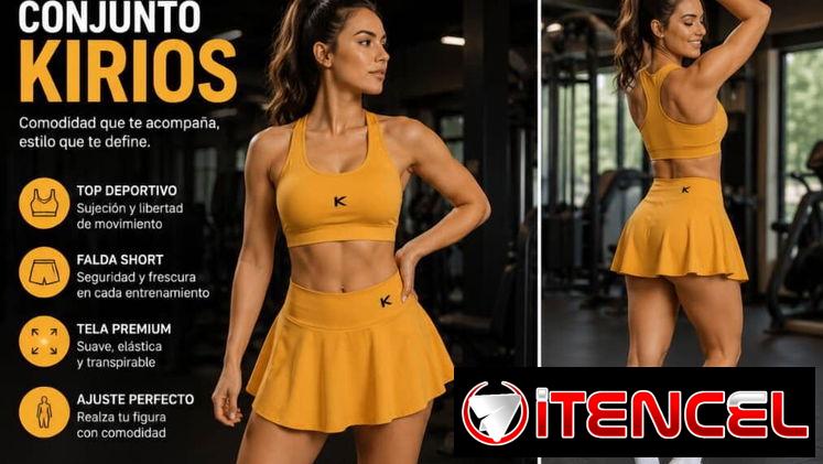 Conjunto Kirios Top deportivo y falda short