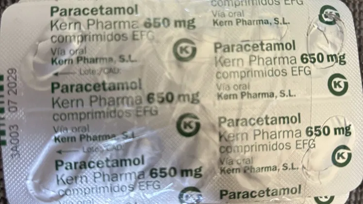 Paracetamol 650 mg 500 cup