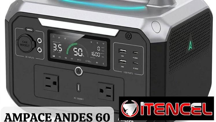 Estación de Energía Portátil AMPACE Andes 600 Pro | 584Wh – 600W (Pico 1800W)