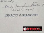 Libro sobre Ignacio Agramontes firmado por Manuel Márquez Sterling