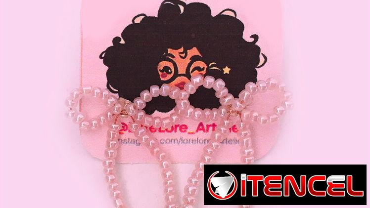 Aretes artesanales de cristal