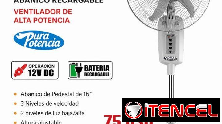 Ventilador Recargable
