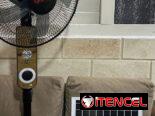 Ventilador Solar de Pie de 16″ (6 Velocidades y Extras)