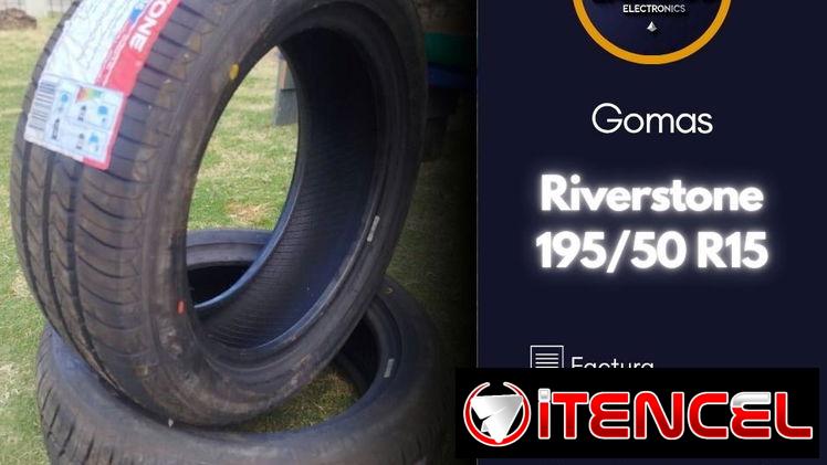 Gomas Riverstone 195/50 R15 💵 Precio: 60 USD 🚚 Mensajería por costo adicional 📞 55664979