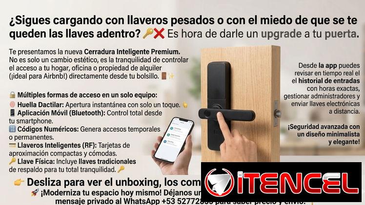 120 USD ¿Sigues cargando con llaveros pesados o con el miedo de que se te queden las llaves adentro?
