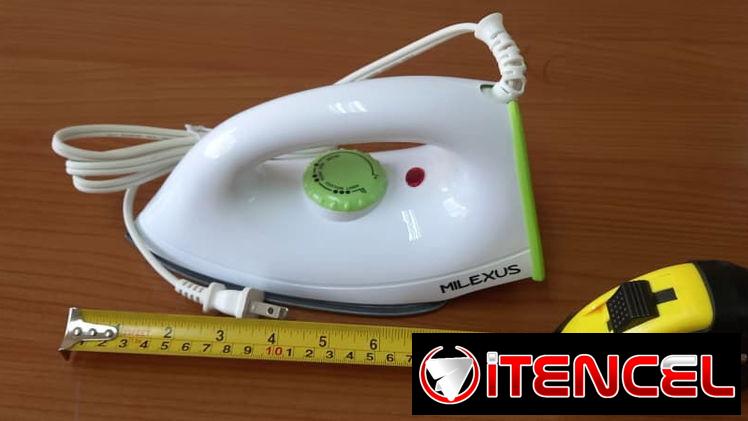 Plancha Milexus 1000W 20cm Longitud Base Teflón, Plancha Seca 20cm Milexus 1000W Base Antiadherente VPT#-0499