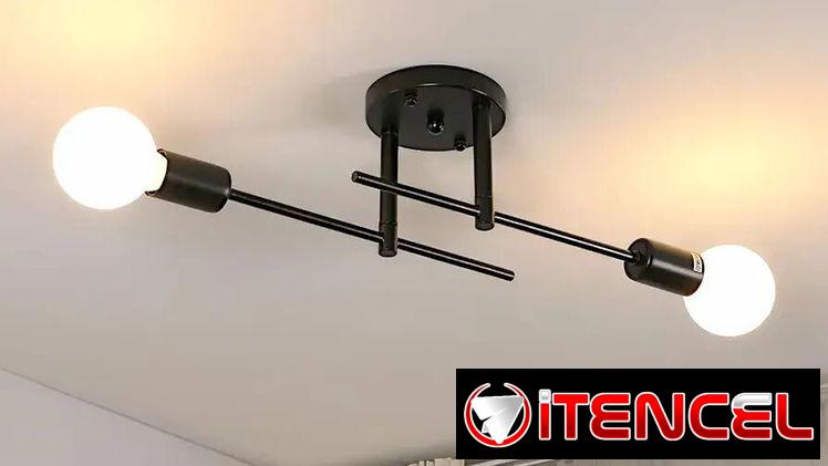 💡🕰️ LÁMPARA COLGANTE RISSERVA | VINTAGE NEGRO | 2 BRAZOS AJUSTABLES – 35 USD