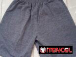 Short de hombre gris oscuro nuevo. Bolsillos con zipper. Tela de punto gruesa de calidad. Cintura ajustable