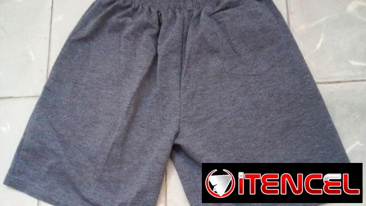 Short de hombre gris oscuro nuevo. Bolsillos con zipper. Tela de punto gruesa de calidad. Cintura ajustable