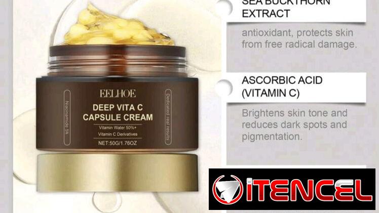 Crema hidratante con Vit C en cápsulas
