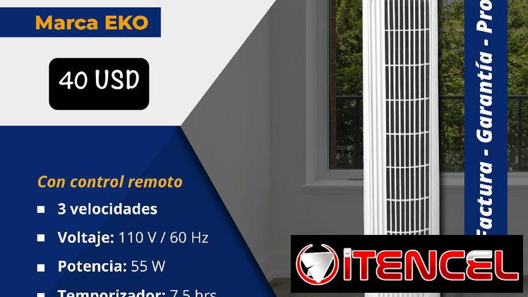 💨 VENTILADOR DE TORRE 🔴 EKO 🆗 29 PULGADAS 💲 35 USD y  💲 40 USD