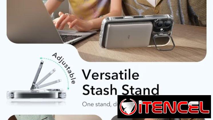Disponible: Funda iPhone 17 con Soporte Integrado y MagSafe – Clear | videojuegoshabana.com