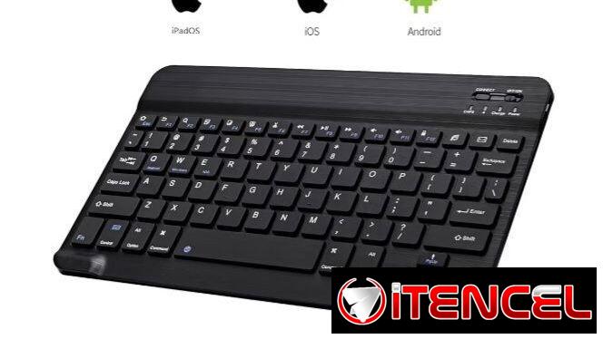Mini Teclado Bluetooth Portátil Ultra Delgado compatible con múltiples dispositivos iOS, Android y Windows