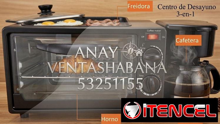 ‼️3-en-1: Cafetera + Horno + Plancha