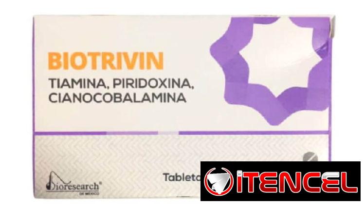 Complejo Vitamínico B1, B6, B12 en tabletas ( Biotrivin)