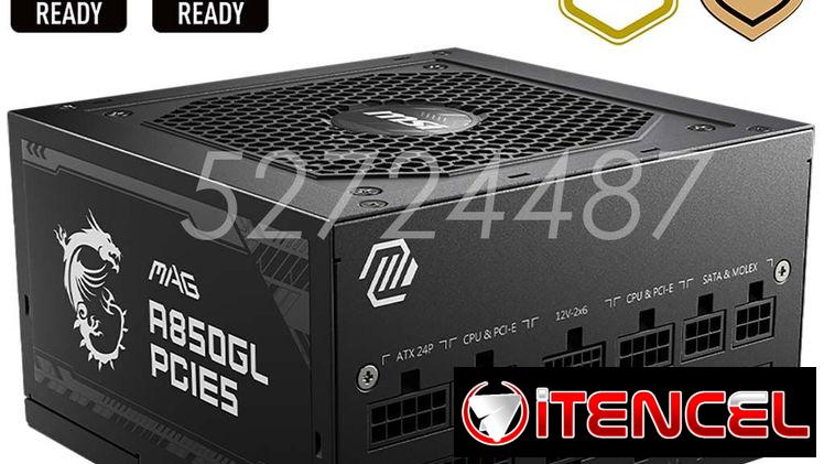 Fuente MSI MAG A850GL PCIE5 (850W/70.5A) 80+ Oro, Full Modular
