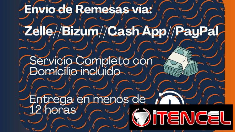Remesas Vía Zelle, Bizum, Cash App o PayPal