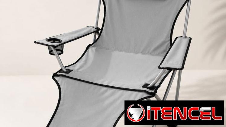 🏖️ Silla Plegable Reclinable con Reposapiés