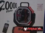 Ventilador recargable portátil 20000 mA. Nuevo en caja. Vedado